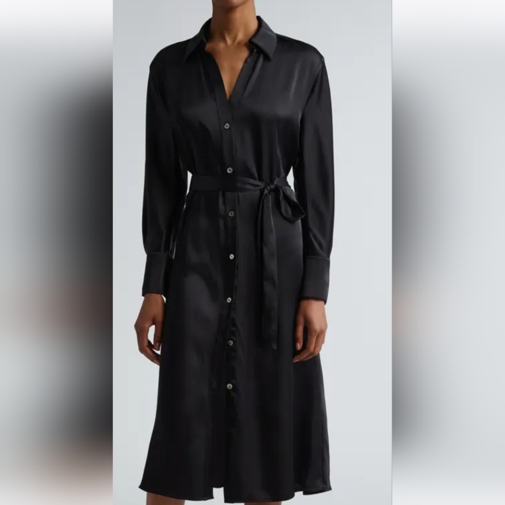 Vince Black Long Sleeve Dress